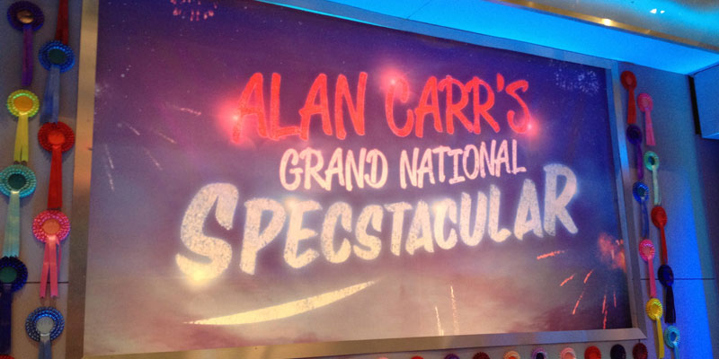 Whipping up a Twitter storm around the Grand National: Alan Carr’s Specstacular