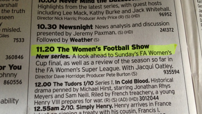 A Twitter opportunity missed: The Women’s Football Show
