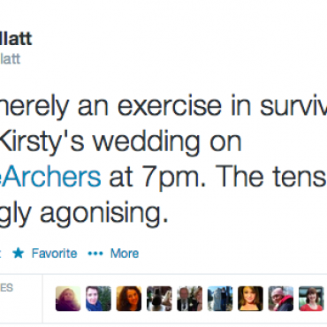 #TheArchers’ wedding lights up social media